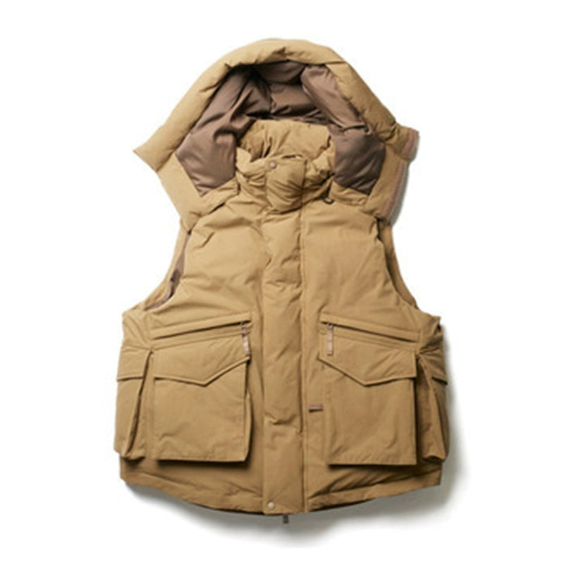 Japanese baby pie39TECH PADDING FISHING VEST hooded waterproof cotton vest