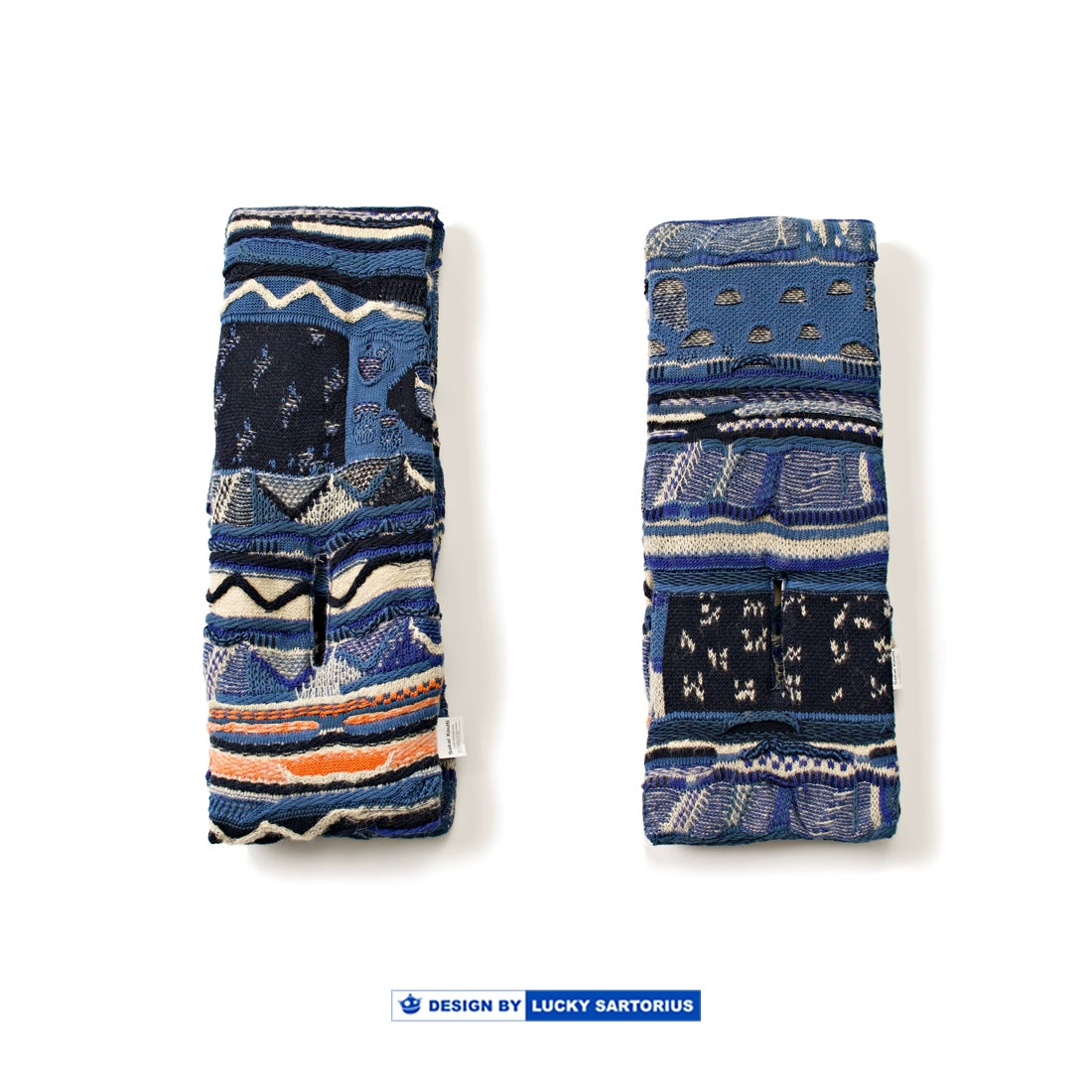 Japanese vintage vintage men's and women's old-fashioned knitted woolen textured down liner warm scarf scarf scarf