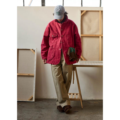 Chore Jacket - Yamalin Classic Heavy Wash French Workwear Cargo Jacket