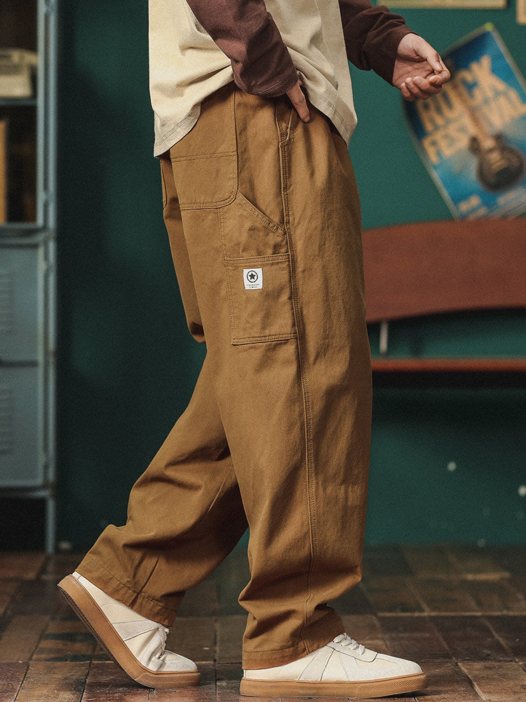 Japanese Functional Cargo Pants – Loose Straight Summer Slacks for Men – Japanese vintage | yamalin clothes | Yamalinclothes