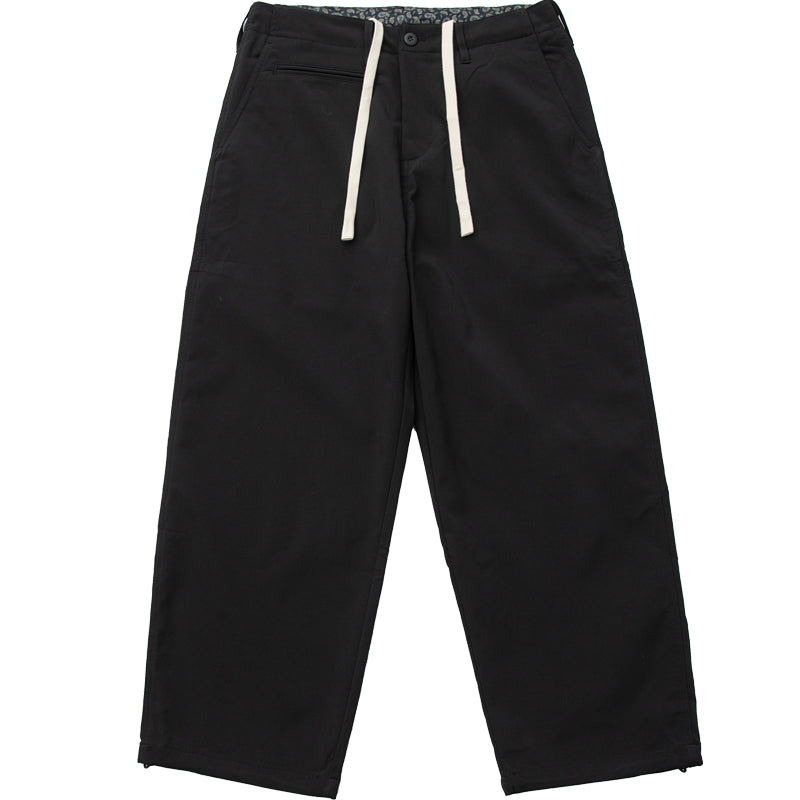 Outdoor quick-drying multifunctional wide-leg straight retractable black pants thick casual pants for men and women