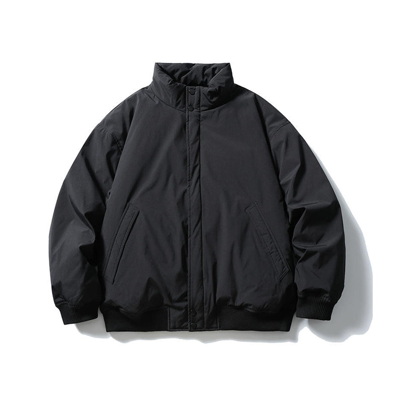 Duck Down Jacket – Stand Collar & Ribbed Hem | Yamalinclothes