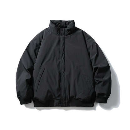 Duck Down Jacket – Stand Collar & Ribbed Hem | Yamalinclothes