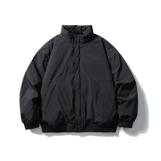 Duck Down Jacket – Stand Collar & Ribbed Hem | Yamalinclothes