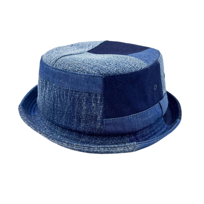 Washed Denim Wide Brim Fedora Hat – Retro Casual Breathable Unisex Sun Hat
