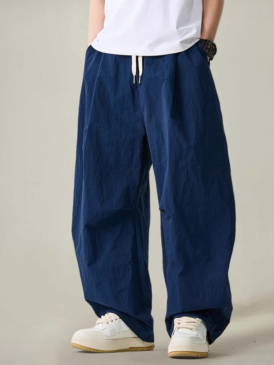 Lightweight Quick-Dry Wide-Leg Straight Pants – Loose Retro Casual Summer Unisex