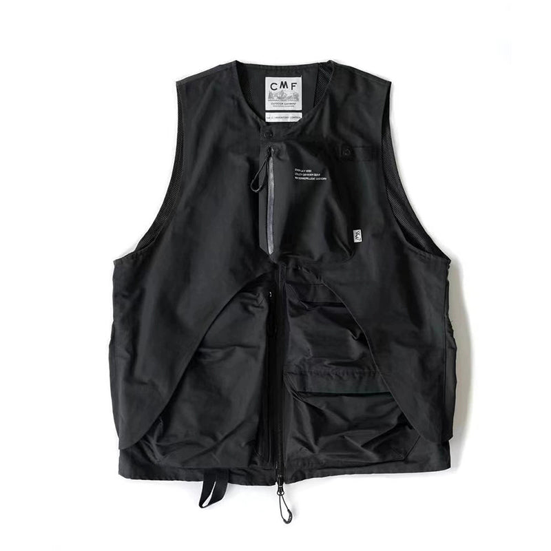 Japanese functional multi-pocket men's and women's same loose tooling mountain city functional vest vest