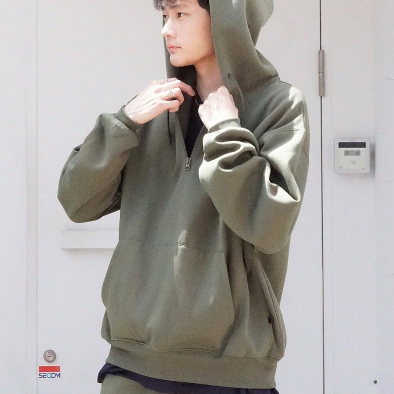 Japanese new set half zipper loose sports heavy fleece hoodie sweater DAIWA pier39s