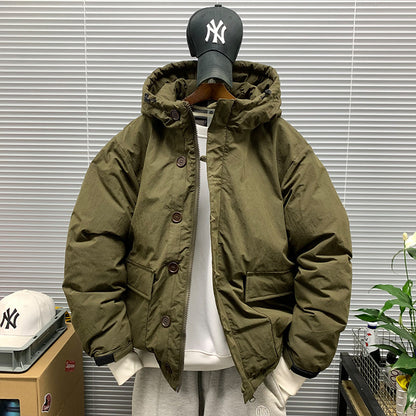 Hooded Padded Jacket – Drawstring Flap Pockets | Yamalinclothes