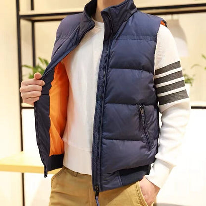 Camouflage Padded Down Vest – Thickened Warm Sleeveless Workwear Unisex – Vests | japanese streetwear | vintage workwear | unisex | Yamalinclothes