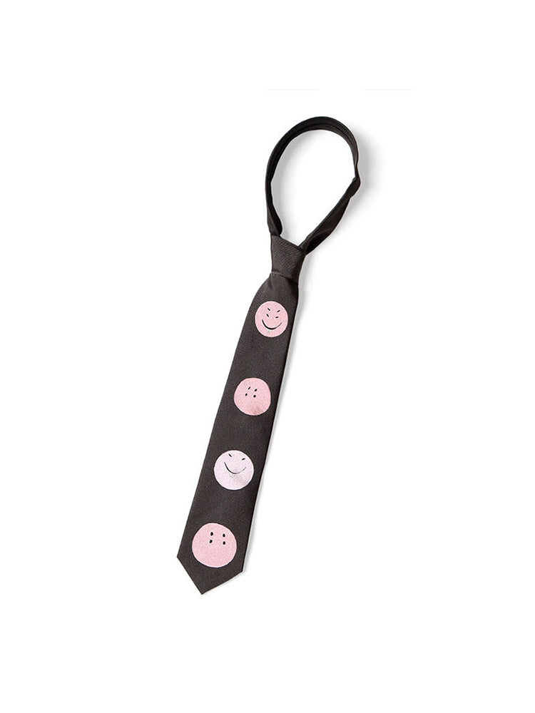 Smiling face tie niche design high-grade all-matching casual personality trend tie