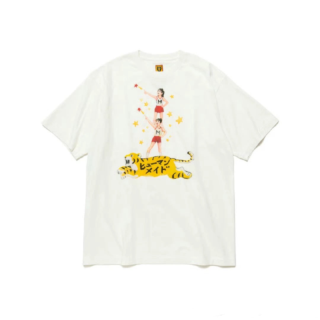 Japanese summer heavy short-sleeved T-shirt illustration series nigo short tee