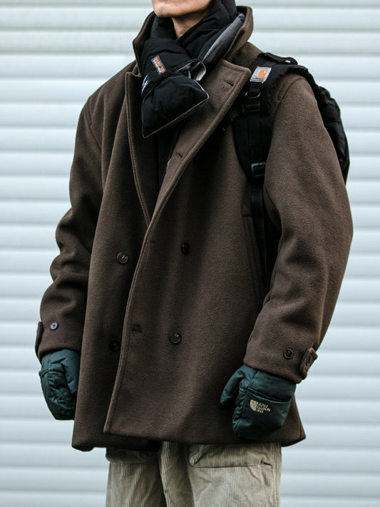 Double-Breasted Coat – Padded Relaxed Fit