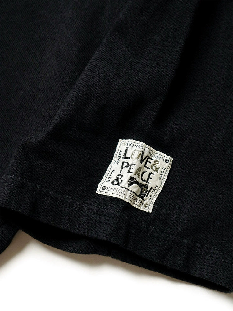 Japanese casual unisex trend print logo short sleeve T-shirt