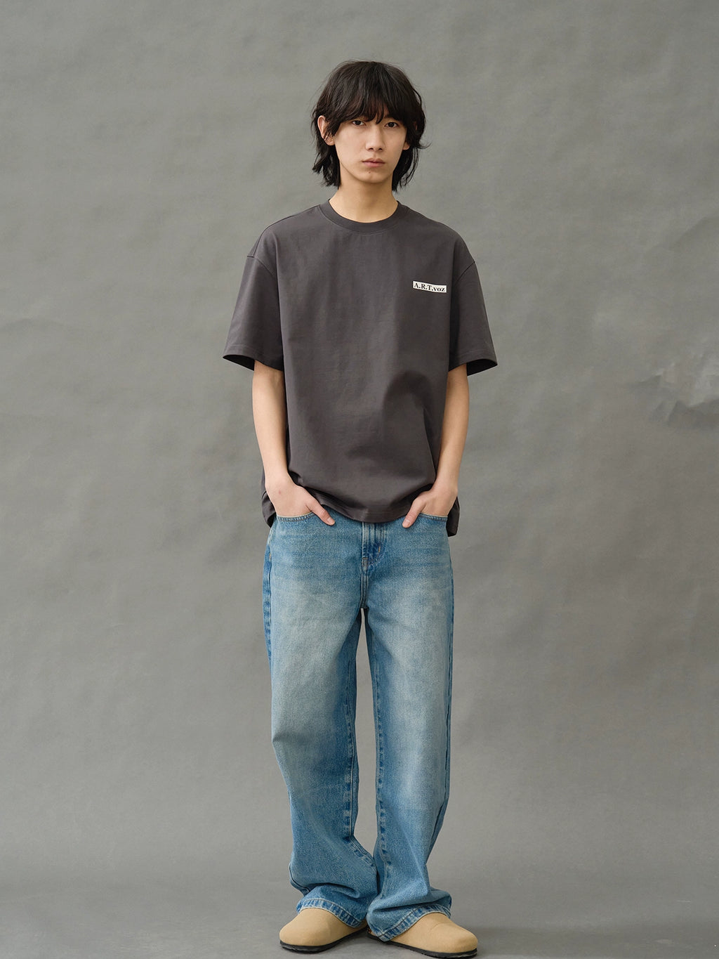 Artist joint limited edition short sleeve heavy round collar loose cool print T-shirt