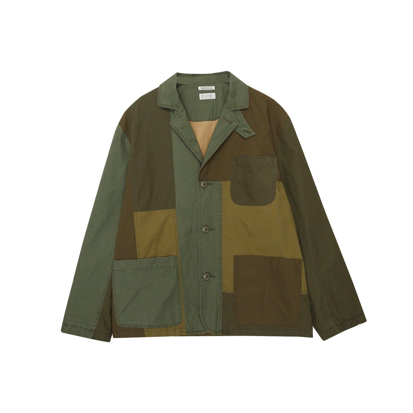 FW25 USAGE Patchwork JKT Vintage Heavy Wash Stitching Ripstop Suit Jacket | Japanese vintage | yamalin clothes | Yamalinclothes