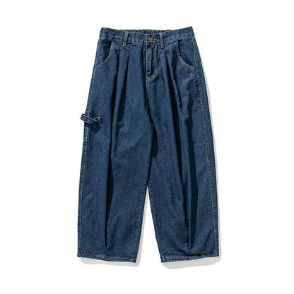 Vintage Wide Leg Jeans – Loose Fit Japanese Workwear Denim Pants for Men – Japanese vintage | yamalin clothes | Yamalinclothes