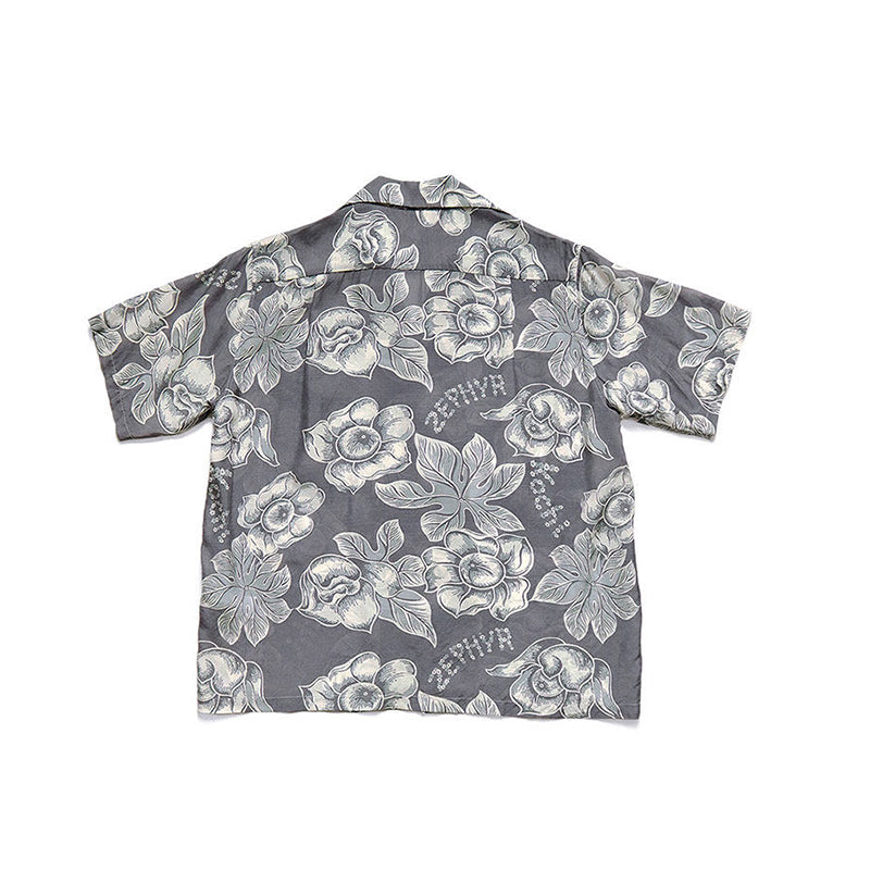 Japanese vintage floral Hawaiian all-over loose short-sleeved shirt