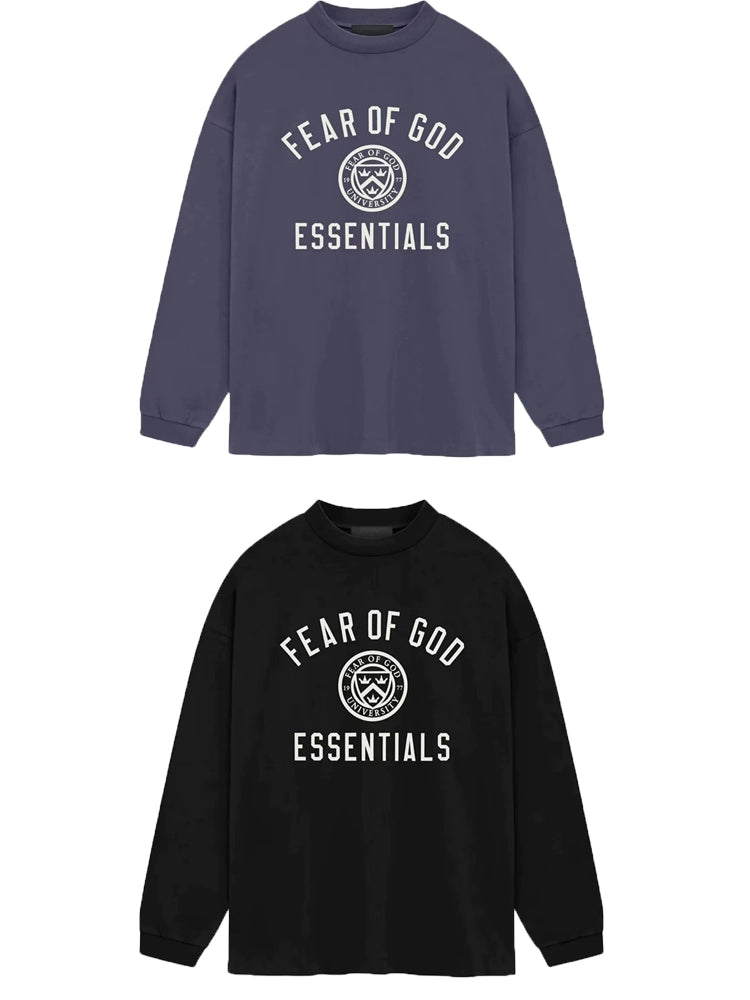 American fashion brand letter print long sleeve T-shirt for men and women loose base layer for men and women