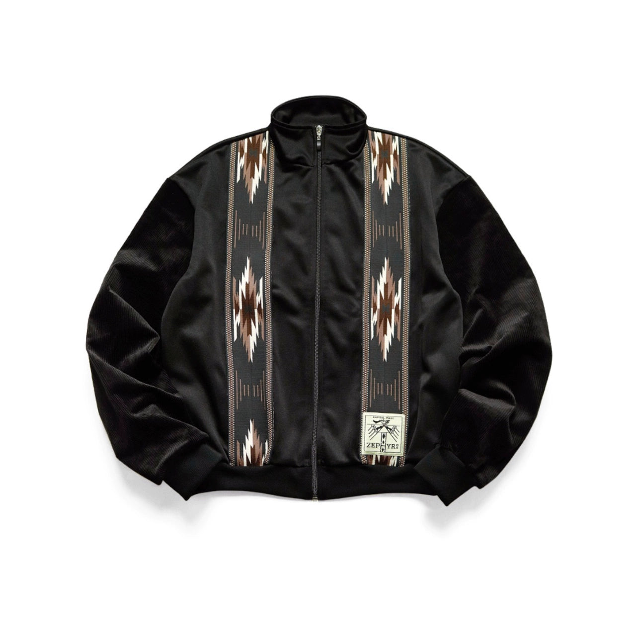 Kapital 25AW Japanese Corduroy Jacket - Ethnic Embroidered Zip Sleeve Warm Coat