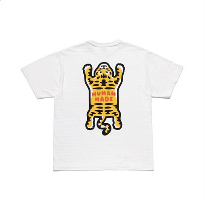 Japanese slub cotton summer heavy-weight short-sleeved T-shirt loose round collar all-matching casual