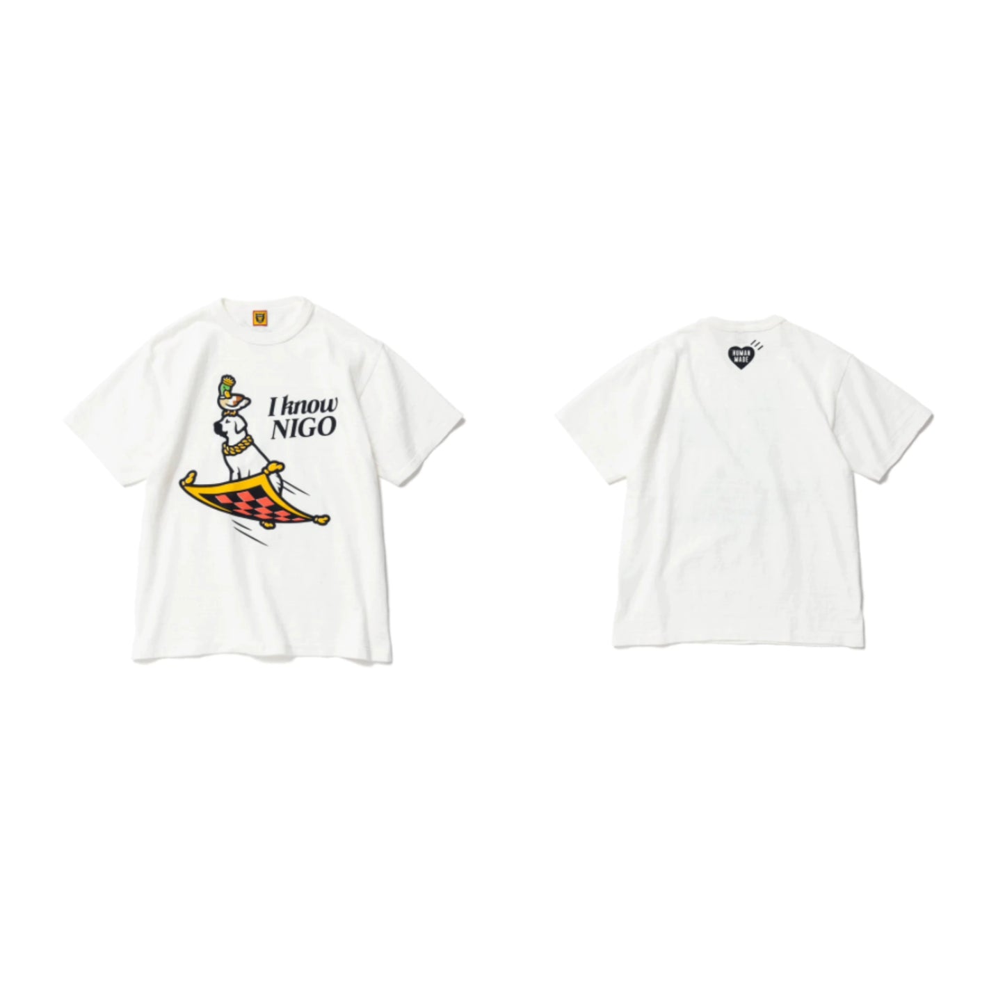Japanese animal cartoon print 280g cotton short sleeve T-shirt loose round collar cute