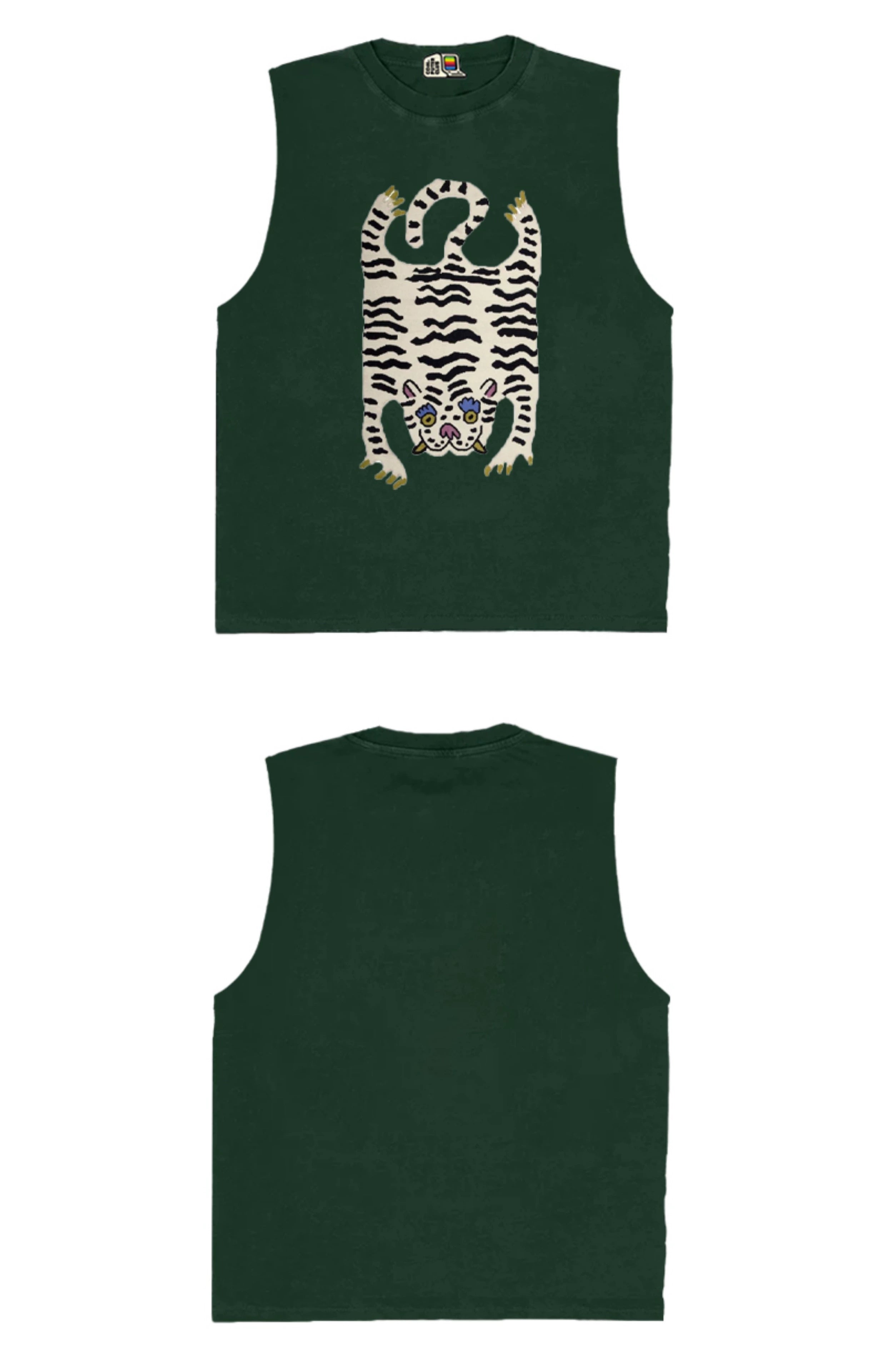 All Nature Artist Series Cool Wind Fried Street Vest Cut Sleeves Premium Plus Size Super Cool Loose