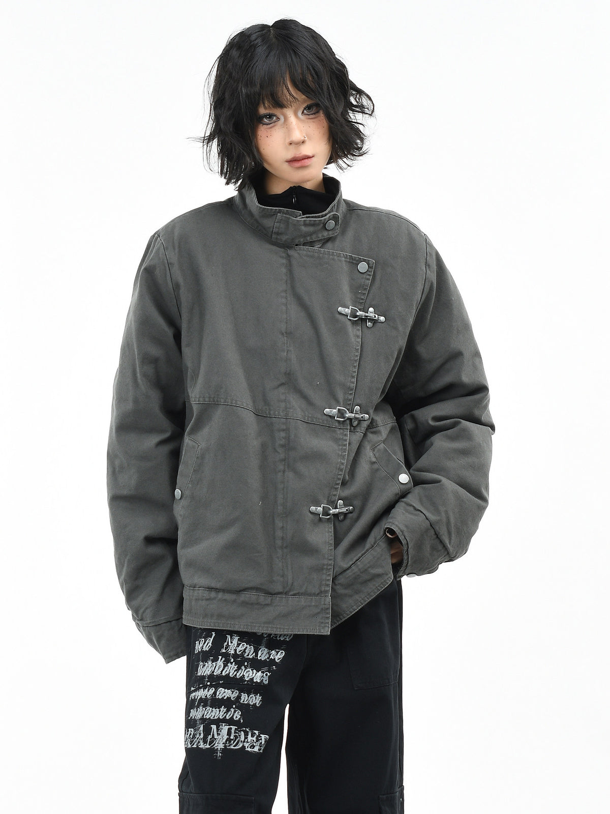 Deconstructed Cargo Cotton Jacket – Unisex Warm Winter | Yamalinclothes