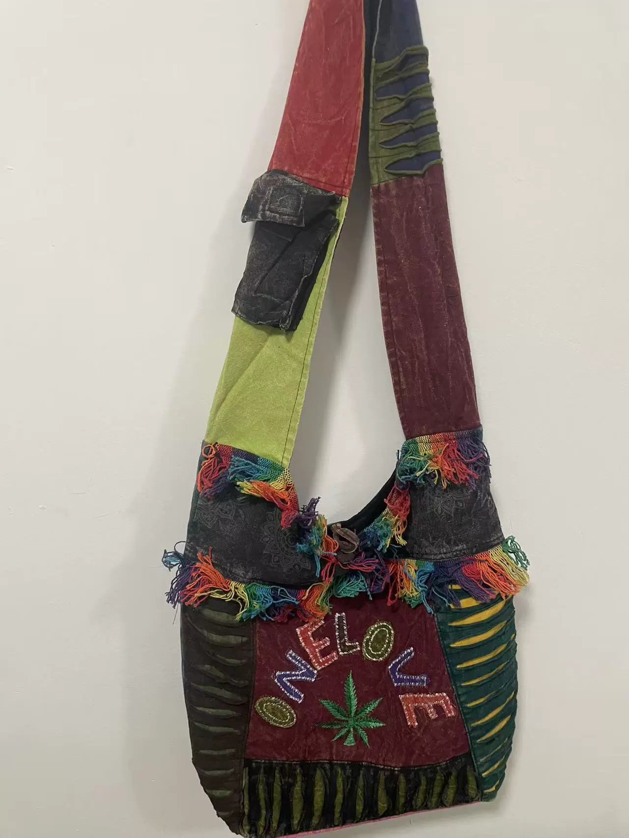 Nepalese women's bags, net red bags, handmade bags, large-capacity shoulder bags, travel outdoor storage, cross-body bags