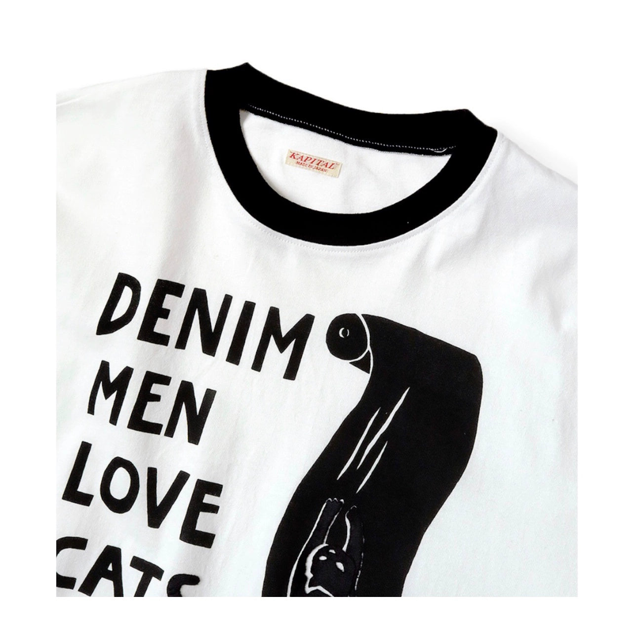 Japanese casual fun foam printed cotton loose crew neck short sleeve T-shirt