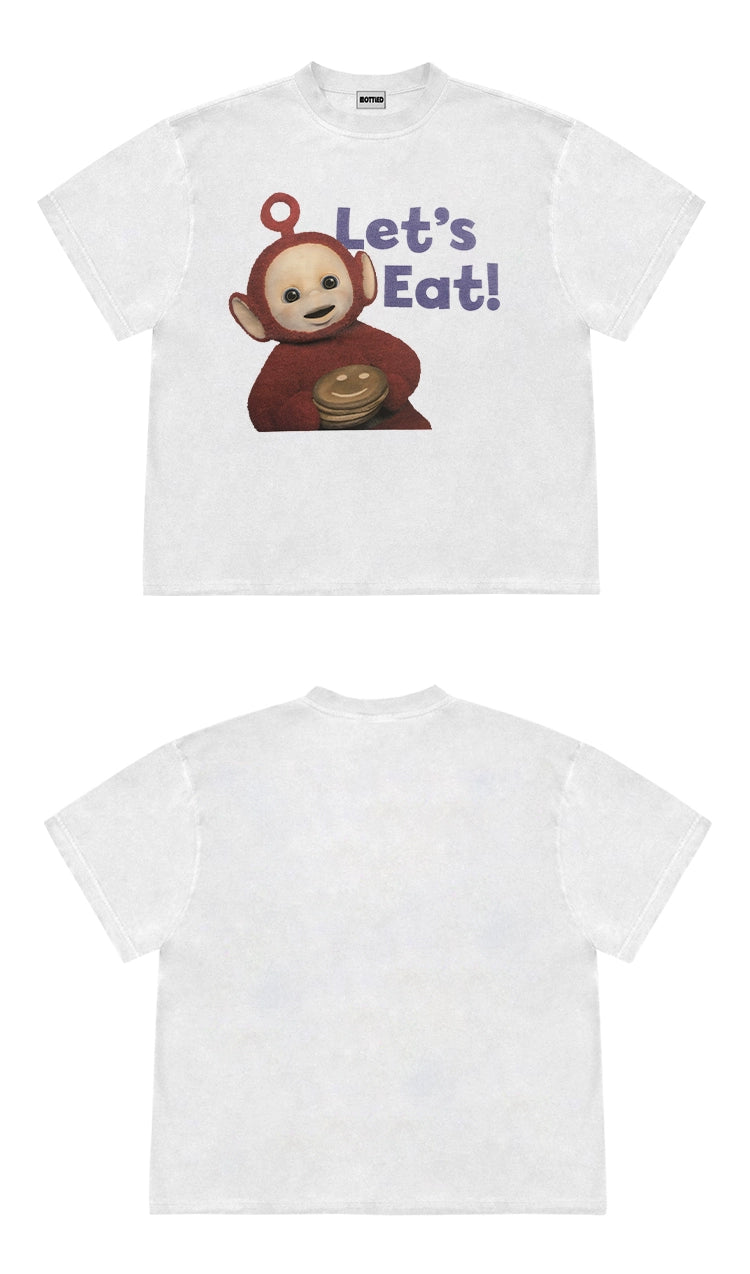 Li Hao, the same cartoon cartoon cute children's fun short-sleeved T-shirt loose niche