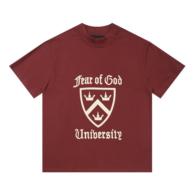 right edition American retro high street print short sleeve T-shirt