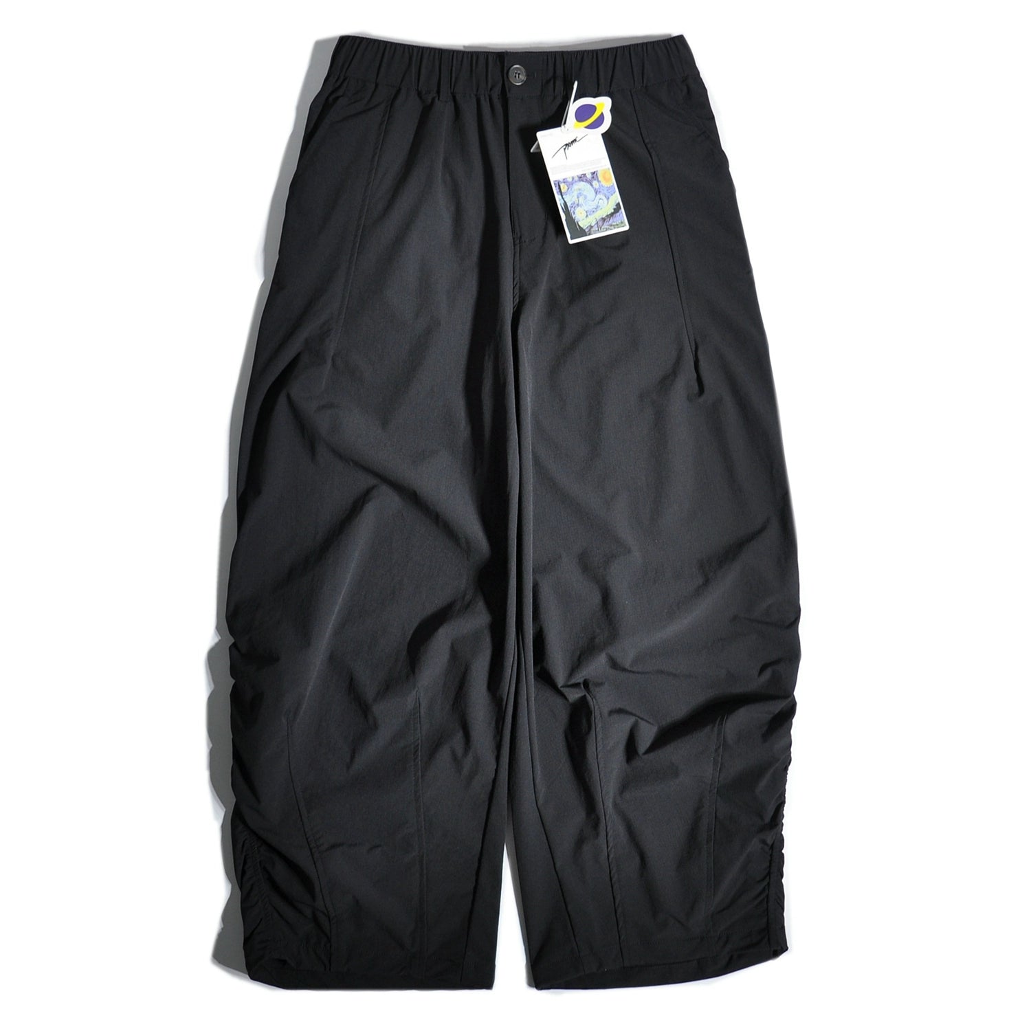 Japanese CityBoy Mountain Outdoor Functional Quick-Drying Wide-Leg Cargo Pants Loose Straight Drap Silhouette Leggings