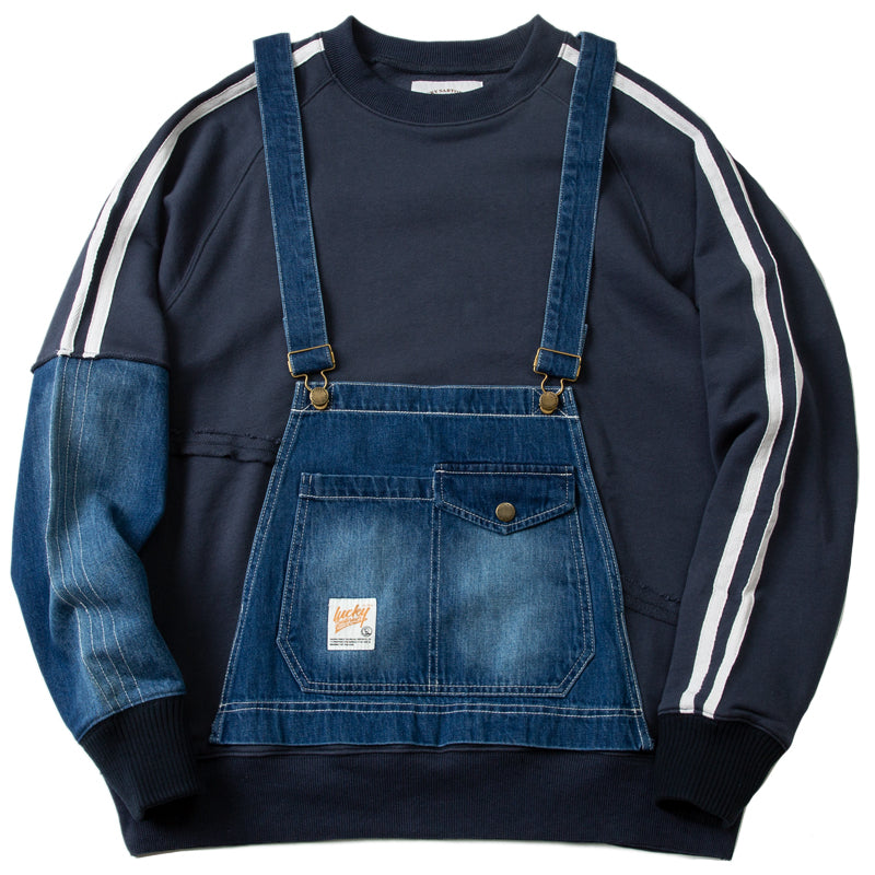 GL style heavy industry washed sweater harness design