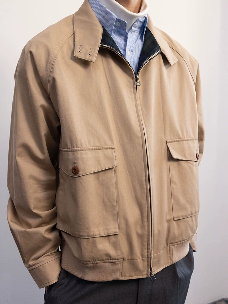 HARRINGTON JACKET JACKET MEN'S SPRING AVIATOR CASUAL CARGO AMERICAN DETROIT INSTRUCTOR