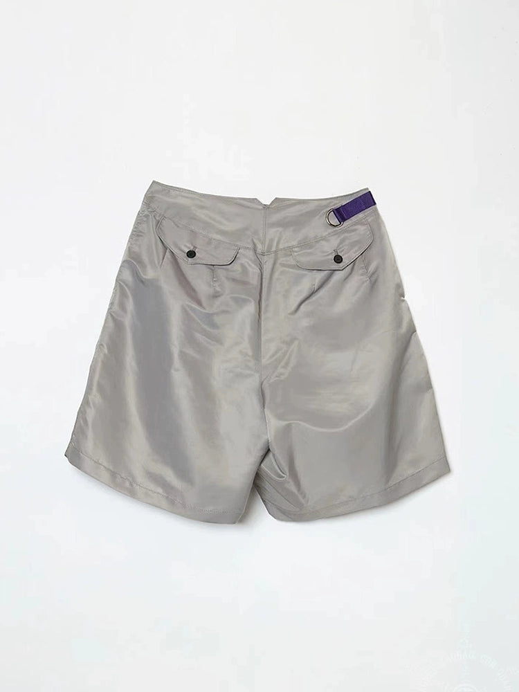 Japanese two-tone nylon waterproof webbing adjusts loose casual shorts