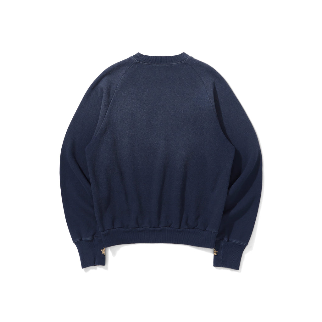 Kapital 25SS Japanese Casual Sweatshirt - Eye Print Distressed Loose Crewneck Pullover