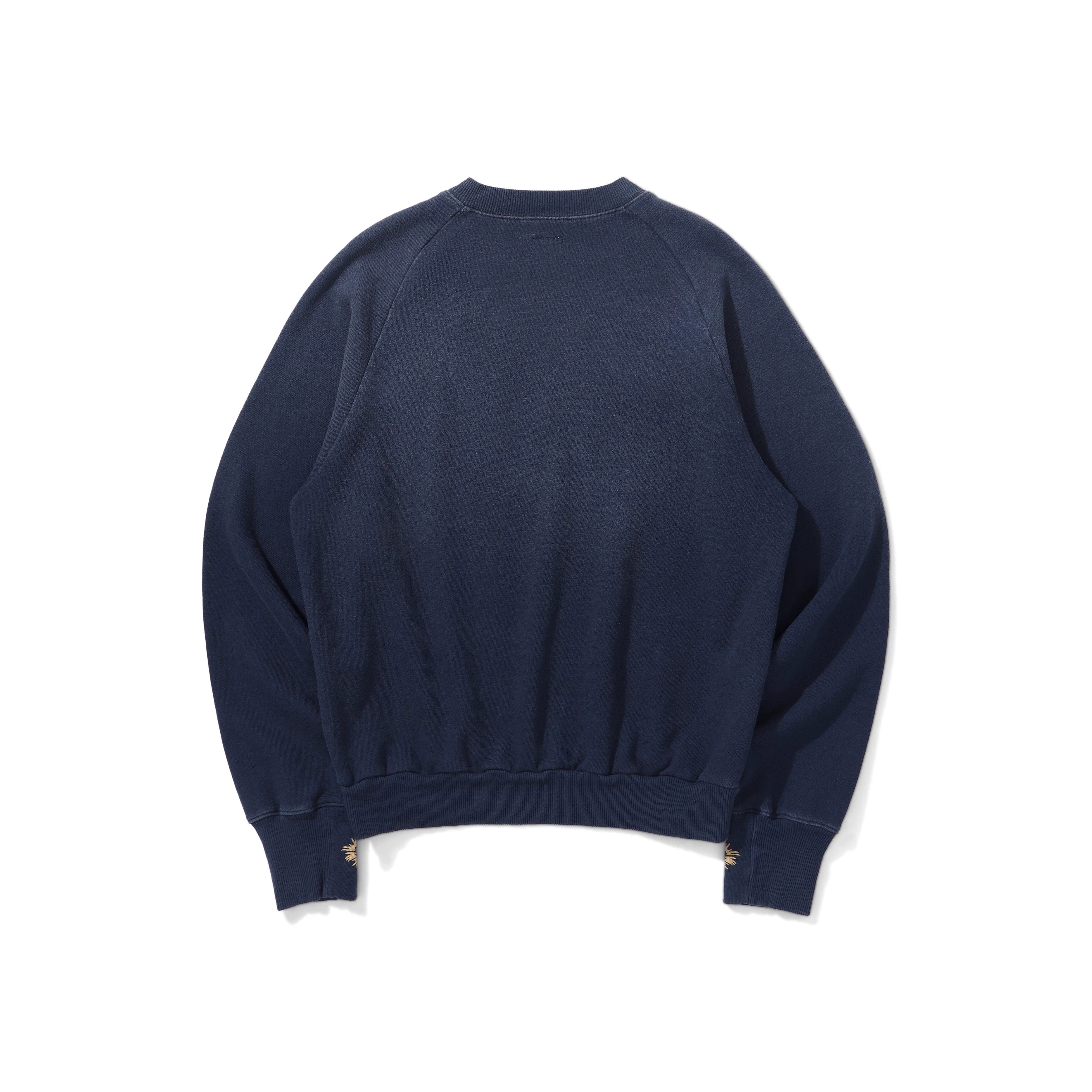 Kapital 25SS Japanese Casual Sweatshirt - Eye Print Distressed Loose Crewneck Pullover