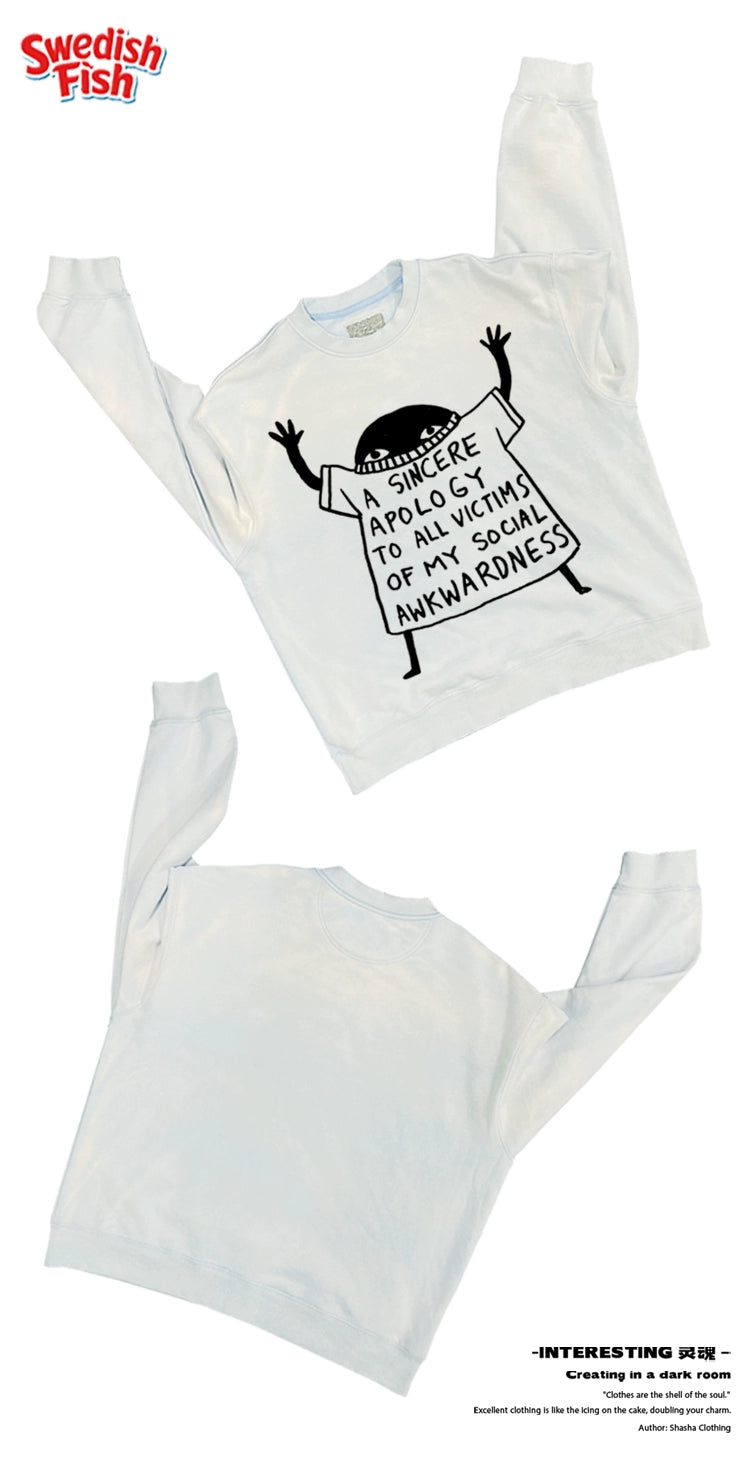 Green! Illustration cartoon subculture high street outfit oversize men's and women's tops luxury fashion crewneck sweatshirt