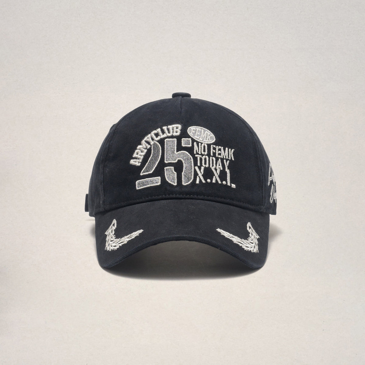 American Vintage Contrast Embroidered Baseball Cap – Washed Unisex – cap | japanese streetwear | vintage workwear | unisex | Yamalinclothes