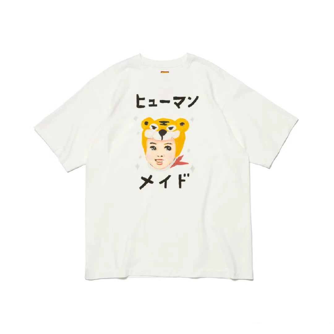 Japanese summer heavy short-sleeved T-shirt illustration series nigo short tee