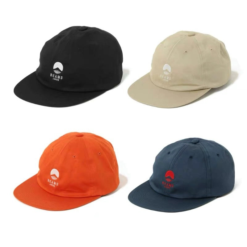 Fuji embroidered baseball cap dome wide-brimmed student cap
