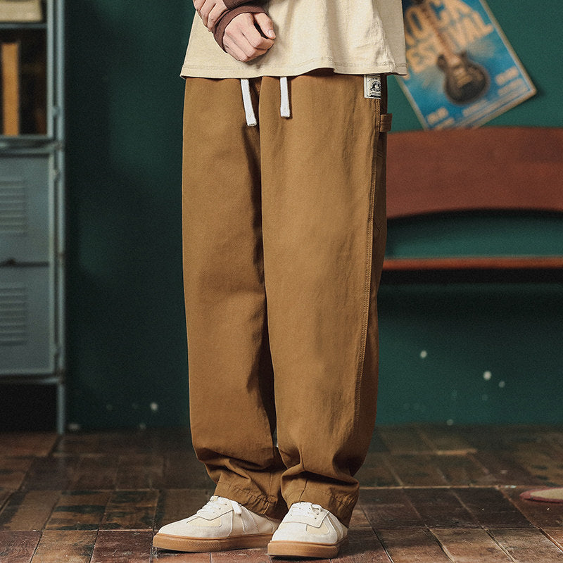 Japanese Functional Cargo Pants – Loose Straight Summer Slacks for Men – Japanese vintage | yamalin clothes | Yamalinclothes