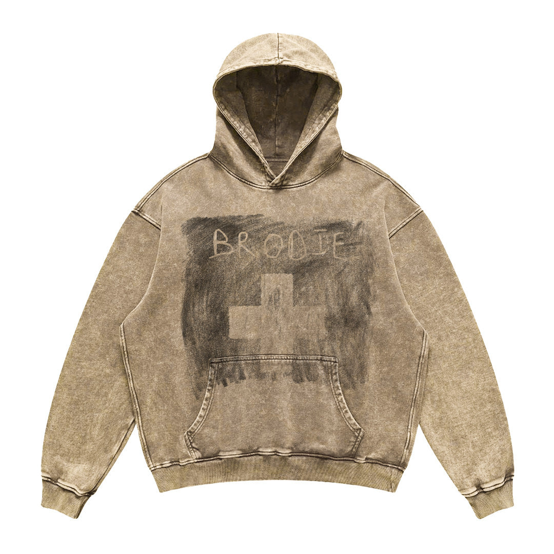 American vintage washed distressed fried color loose oversize heavy hooded sweatshirt hoodie hoodie men's and women's hip-hop tops – Japanese vintage | yamalin clothes | Yamalinclothes