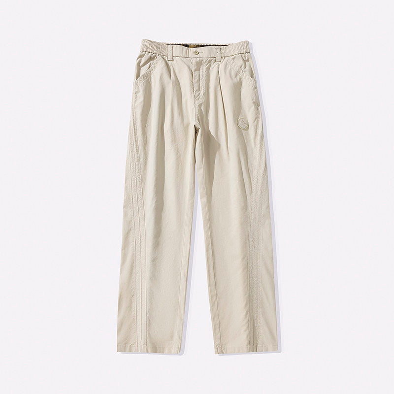 2026 Spring/Summer 170g Lightweight Japanese Cotton Straight Slacks Men's Wide-Leg Anti-Wrinkle Cargo Pants | Japanese vintage | yamalin clothes | Yamalinclothes