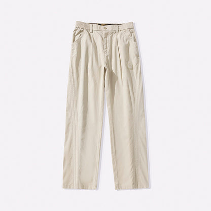 2026 Spring/Summer 170g Lightweight Japanese Cotton Straight Slacks Men's Wide-Leg Anti-Wrinkle Cargo Pants | Japanese vintage | yamalin clothes | Yamalinclothes