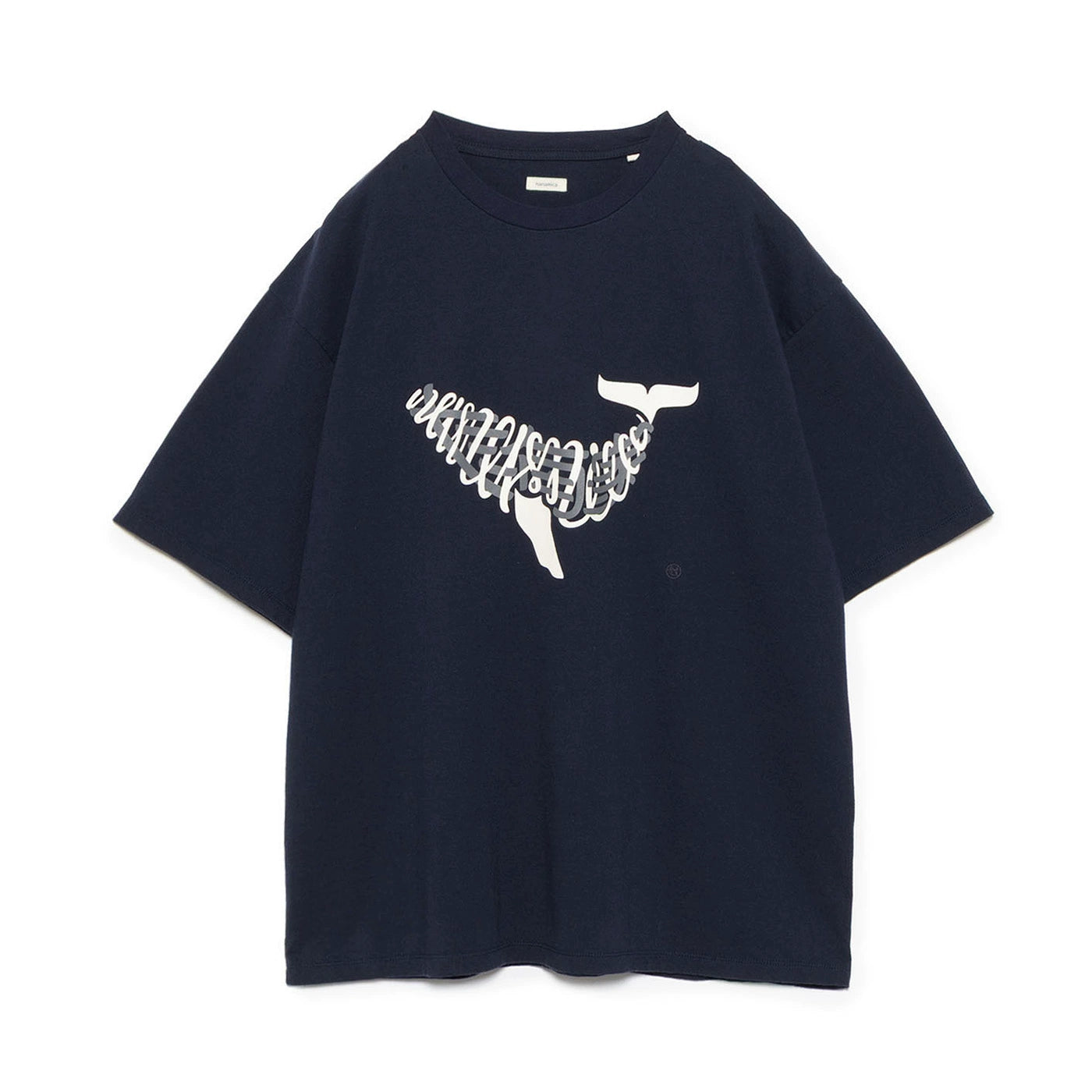 Nissan whale print short sleeve T-shirt for men and women trend loose casual T-shirt