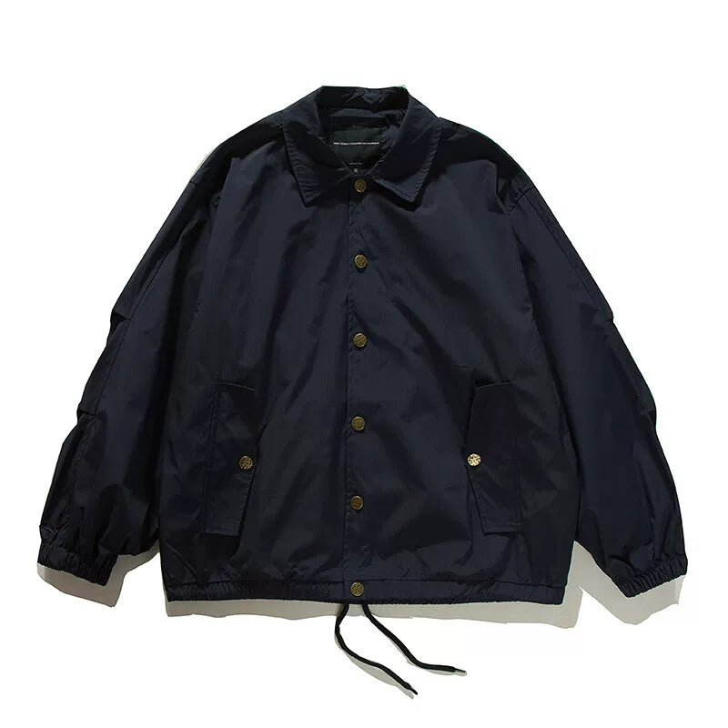 Coach Jacket – Snap Front & Drawstring Hem | Yamalinclothes