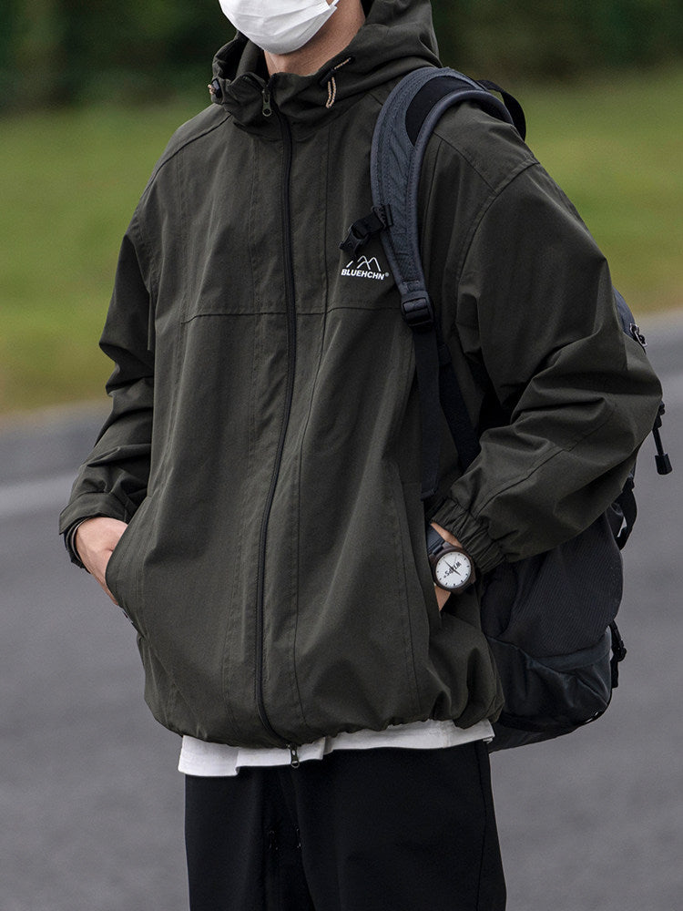 Waterproof Hooded Outdoor Workwear Jacket – Mountain Oversized Unisex
