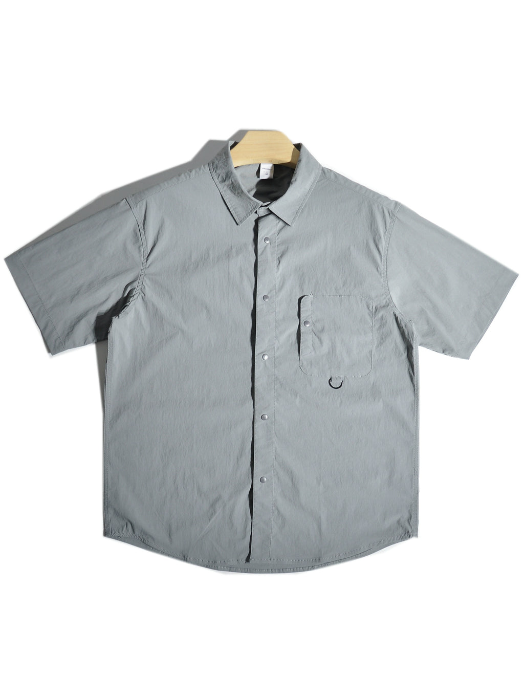 Summer thin quick-drying mountain outdoor functional wind pocket cargo short-sleeved shirt Japanese loose casual shirt men